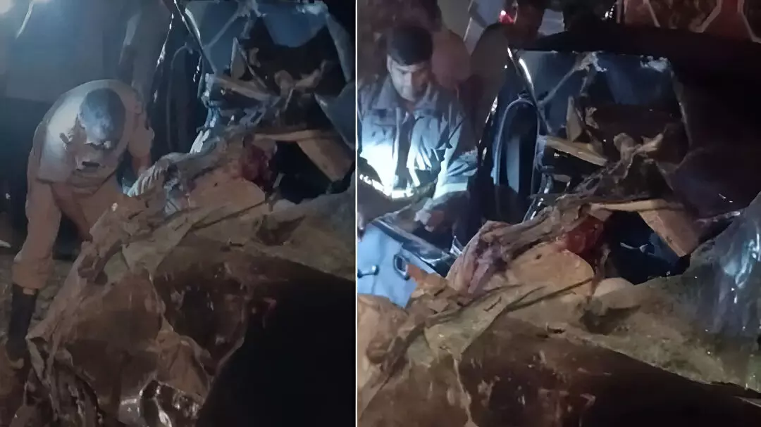 बरेली में दर्दनाक सड़क हादसा: ईको और बस की भिड़ंत में तीन की मौत, आठ गंभीर घायल