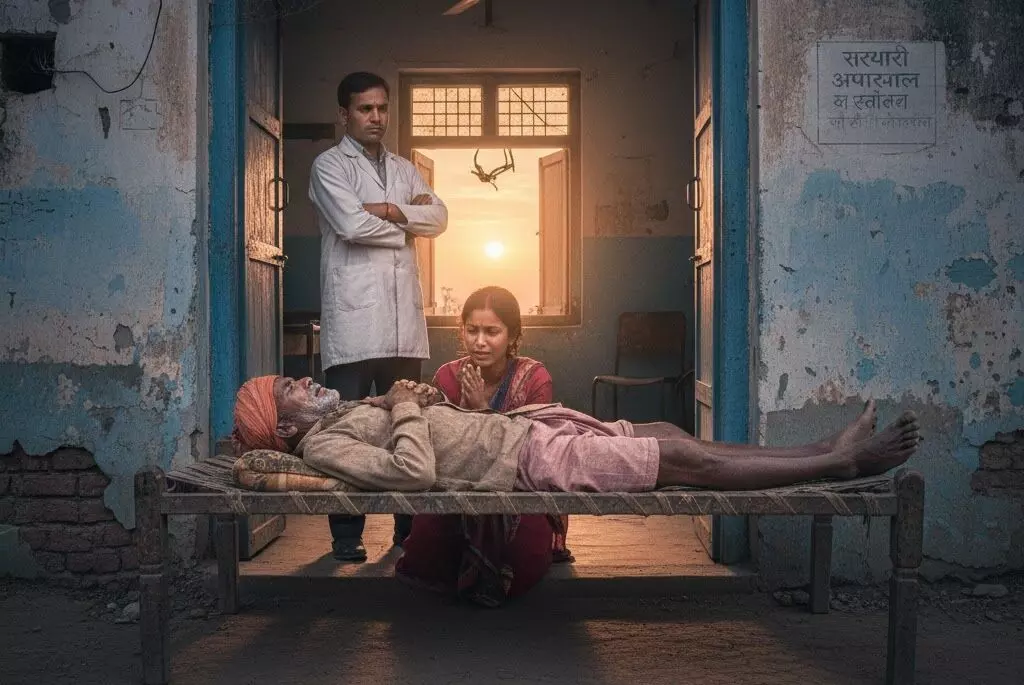 नशेड़ी डॉक्टर ने मरीज की ली जान! पेट दर्द का इलाज कराने आया था किसान, BMO के दरवाजे पर तड़पने से हुई मौत..जानें पूरा मामला