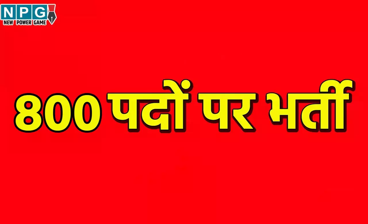 CG Jobs: बंपर पदों पर भर्ती, 10वीं पास युवाओं को 800 पदों पर मिलेगी नौकरी, वेतन होगा योग्यता अनुसार...
