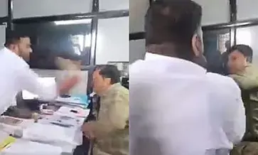 Rajasthan News : ASI ने निजी बैंक के यूनिट-हेड को जड़ा थप्पड़, वीडियो वायरल... जानें क्या है मामला