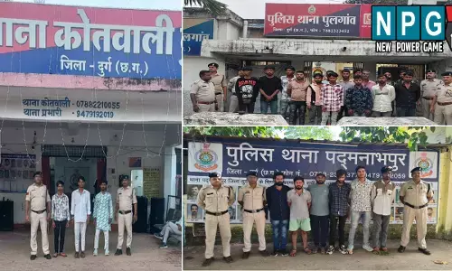 Durg Police: 180 आरोपी को गिरफ्तार कर भेजा जेल, पुलिस की ताबड़तोड़ कार्रवाई: अशांती फैलाने और हथियार लेकर डराने वालों पर गिरी गाज
