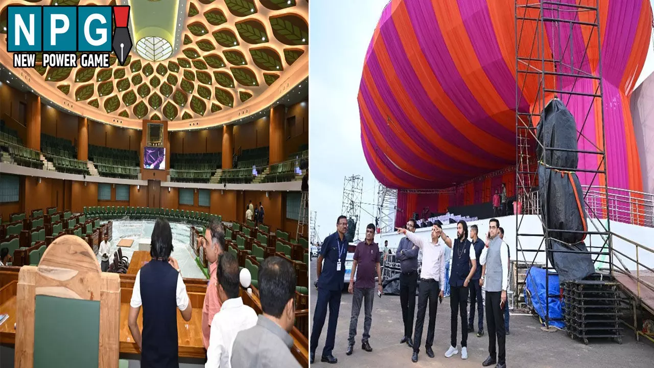 कैबिनेट मंत्री गुरु खुशवंत साहेब ने नए विधानसभा भवन एवं राज्योत्सव स्थल का निरीक्षण कर तैयारियों का लिया जायजा