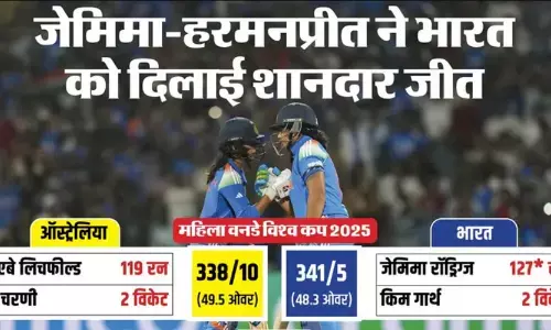 Ind vs Aus WC Highlights: भारतीय महिला टीम ने रचा इतिहास! ऑस्ट्रेलिया को हराकर विश्व कप फाइनल में बनाई जगह, जेमिमा ने जड़ा शतक