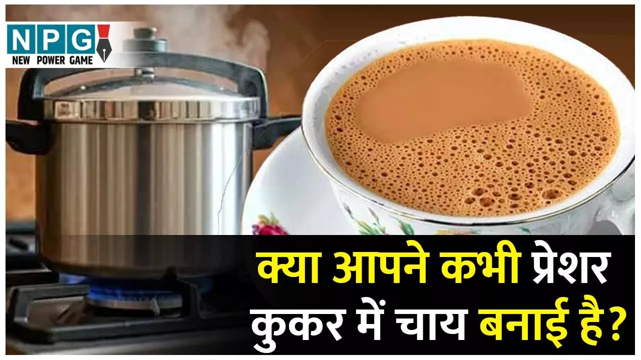 How To Make Strong Tea in Pressure Cooker: क्या आपने कभी प्रेशर कुकर में चाय बनाई है?  देखिये ट्रेडिंग रेसिपी...