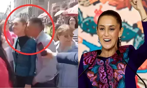 Viral Video: राष्ट्रपति के साथ छेड़छाड़, नशे में धुत व्यक्ति ने चूमने की कोशिश! वीडियो वायरल, देखिये वीडियो