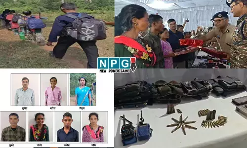 Gariaband News: 37 लाख के 7 नक्सलियों ने हथियार के साथ किया सरेंडर, कई बड़ी घटनाओं में रह चुके शामिल...