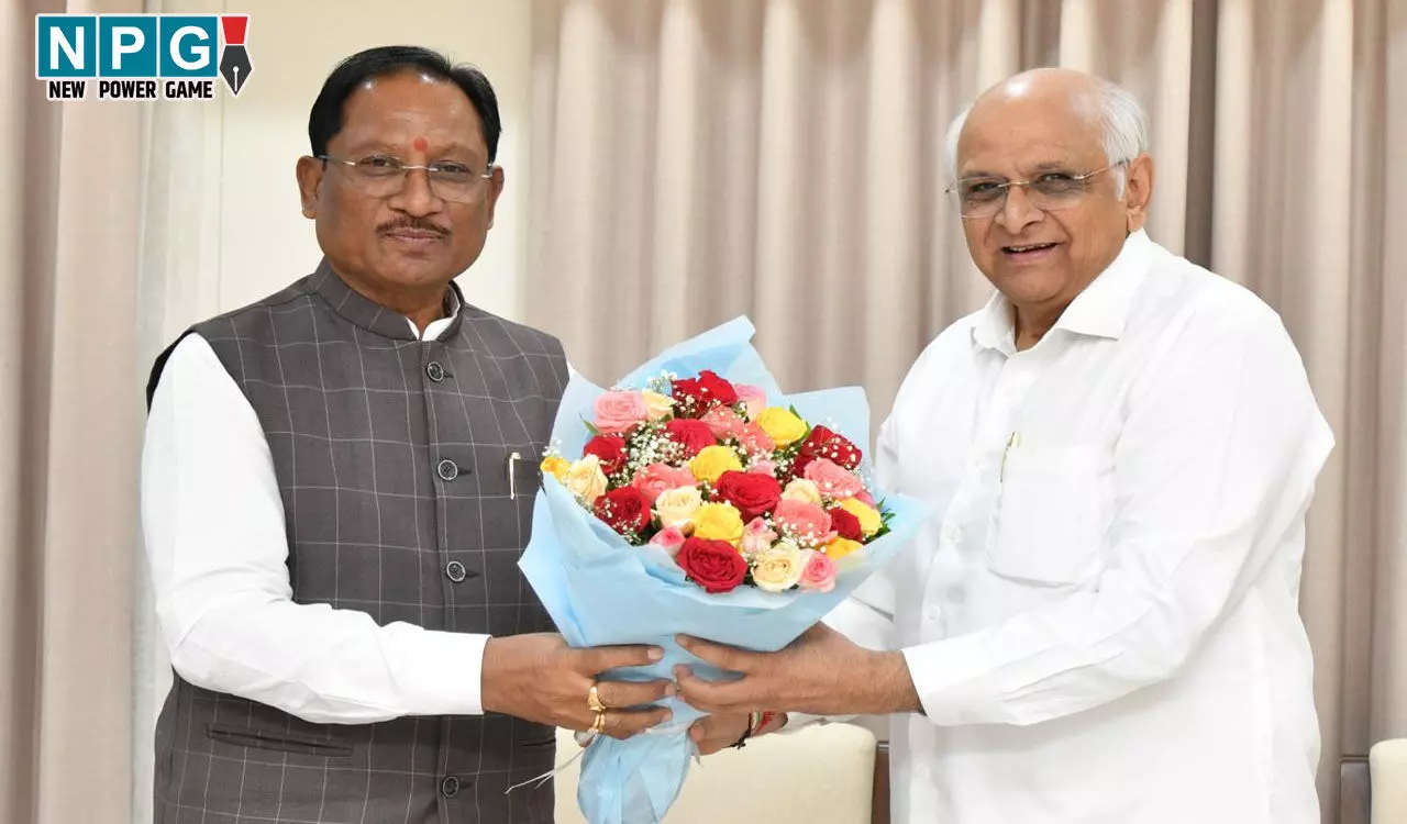 CM Vishnudeo Sai: CM विष्णु देव ने गांधीनगर में गुजरात के मुख्यमंत्री भूपेंद्र पटेल से की भेंट, परस्पर सहयोग एवं विकास के अनुभव साझा किए...