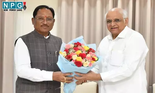 CM Vishnudeo Sai: CM विष्णु देव ने गांधीनगर में गुजरात के मुख्यमंत्री भूपेंद्र पटेल से की भेंट, परस्पर सहयोग एवं विकास के अनुभव साझा किए...