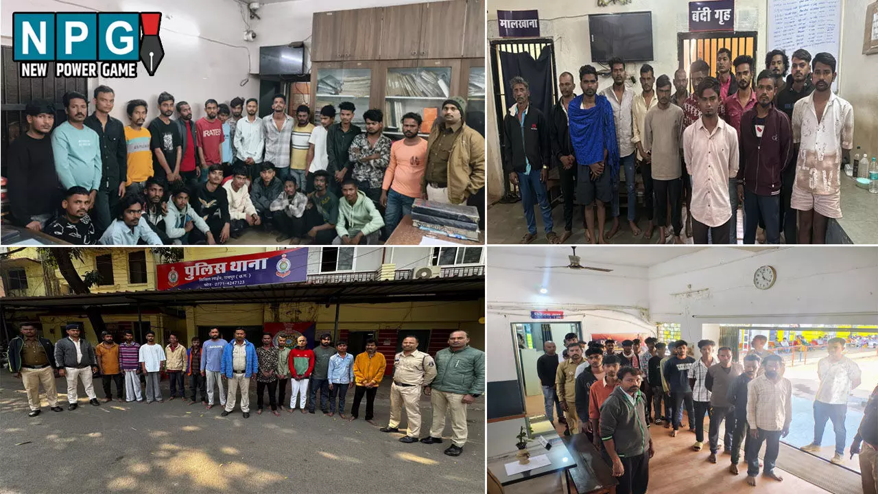 Raipur News: रायपुर पुलिस का बड़ा एक्शन: आधी रात BSU कॉलोनी और झुग्गी झोपड़ियों में मारा छापा, 172 आरोपियों को पकड़कर भेजा जेल