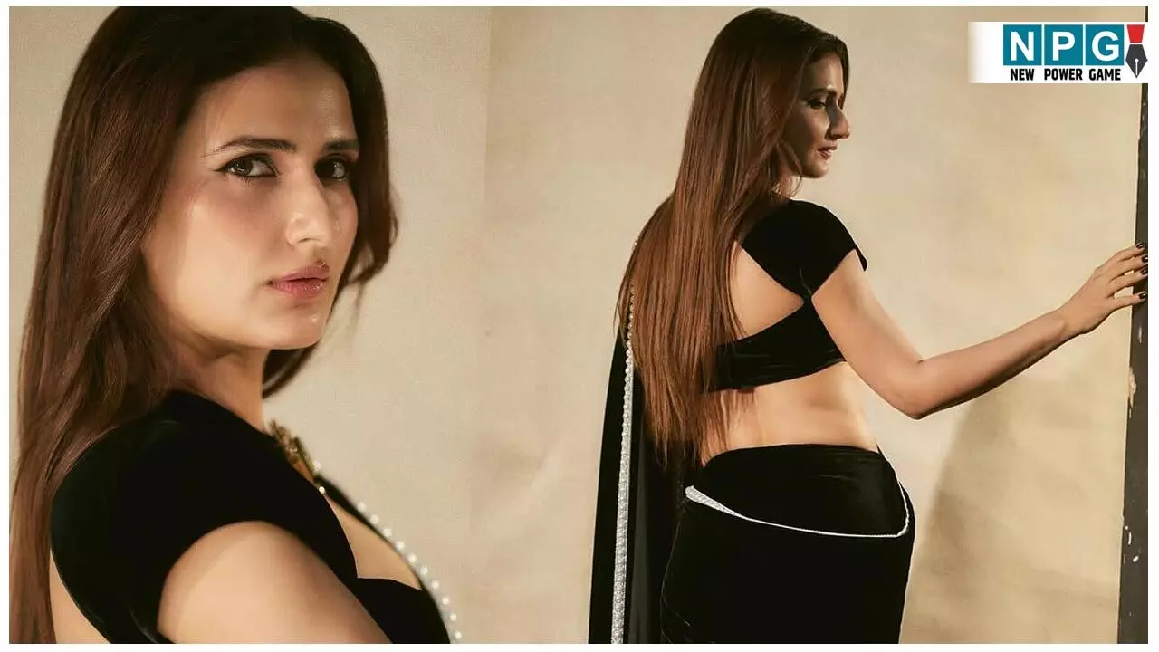 Fatima Sana Shaikh Saree Photos: ब्लैक वेलवेट साड़ी में एक्ट्रेस फातिमा ने बिखेरी ऐसी चमक, पतली कमर देख क्रेजी हुए लोग...