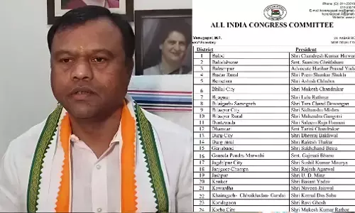 CG Congress politics: कांग्रेस जिला अध्यक्षों की सूची जारी, एआईसीसी महासचिव वेणुगोपाल ने जारी की सूची