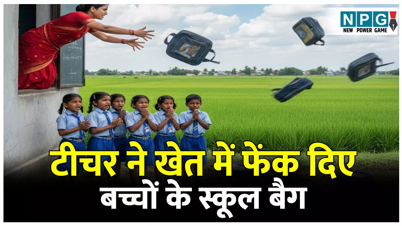 CG Teacher News: महिला टीचर की ऐसी मनमानी: टीचर ने खेत में फेंक दिए बच्चों के स्कूल बैग, पांच मिनट देरी से पहुंचने पर बच्चों को दी सजा