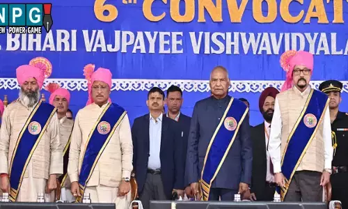ABVV Dikshant Samaroh: अटल बिहारी वाजपेयी यूनिवर्सिटी का छठवां दीक्षांत समारोह: पूर्व राष्ट्रपति रामनाथ कोविंद हुए शामिल