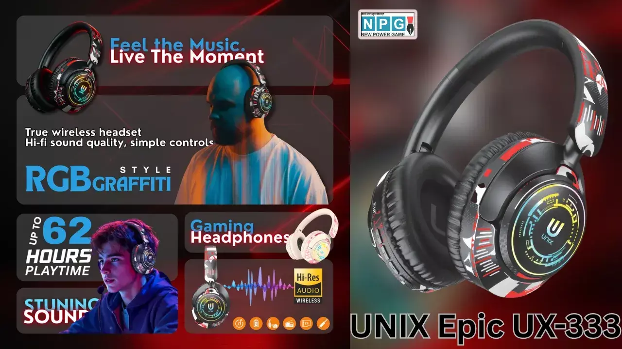 UNIX Epic UX-333 Wireless Headphones Launched in India News Hindi UNIX Epic UX-333 Wireless Headphones Launched in India News Hindi