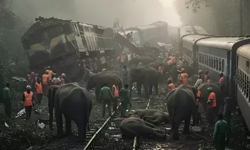 Rajdhani Express Derailed: असम में बड़ा ट्रेन हादसा,  हाथियों के झुंड से टकराई राजधानी एक्सप्रेस, इंजन और 5 कोच पटरी से उतरे, कई हाथियों की मौत