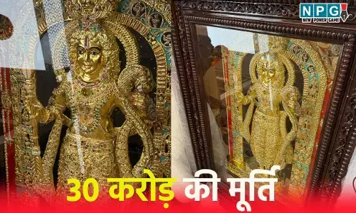 Ayodhya Ram Mandir: 30 करोड़ की मूर्ति, गुमनाम भक्त ने राम मंदिर के लिए भेजी नये साल से पहले खास भेंट, सोना-चांदी और हीरे से जड़ी रामलला की प्रतिमा, देखने उमड़े श्रद्धालु...