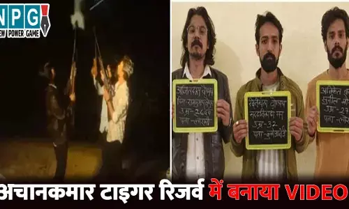 Achanakmar Tiger Reserve: बैरियर गार्ड की छुट्टी, रेंजर को नोटिस...अचानकमार टाइगर रिजर्व में दबंगई का बनाया VIDEO...आग जलाकर की फायरिंग, तीन गिरफ्तार