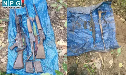CG Naxal News: चट्टान के बीच छुपाये थे हथियार, नौ नक्सलियों के सरेंडर के बाद जवानों की बड़ी कार्रवाई, धमतरी-गरियाबंद में AK-47 समेत कई हथियार डम्प बरामद...
