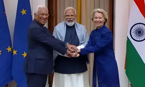 India-EU FTA Deal: भारत-EU के बीच ऐतिहासिक FTA का ऐलान, 27 देशों के साथ बनेगा फ्री ट्रेड ज़ोन, टैरिफ खत्म करेगा भारत, PM मोदी बोले– साझा समृद्धि का नया ब्लूप्रिंट