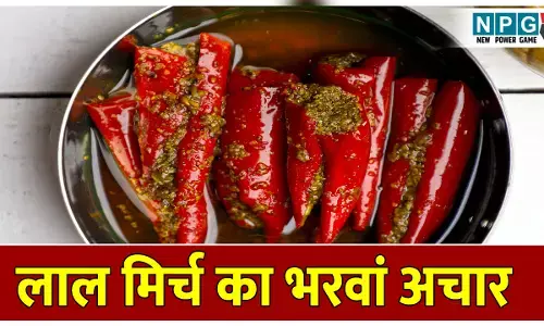 Lal Mirch Ka Bharwan Achar Recipe : ऑथैंटिक टेस्ट और लंबी शेल्फ लाइफ के लिए इस रेसिपी से बनाइये लाल मिर्च का भरवां अचार