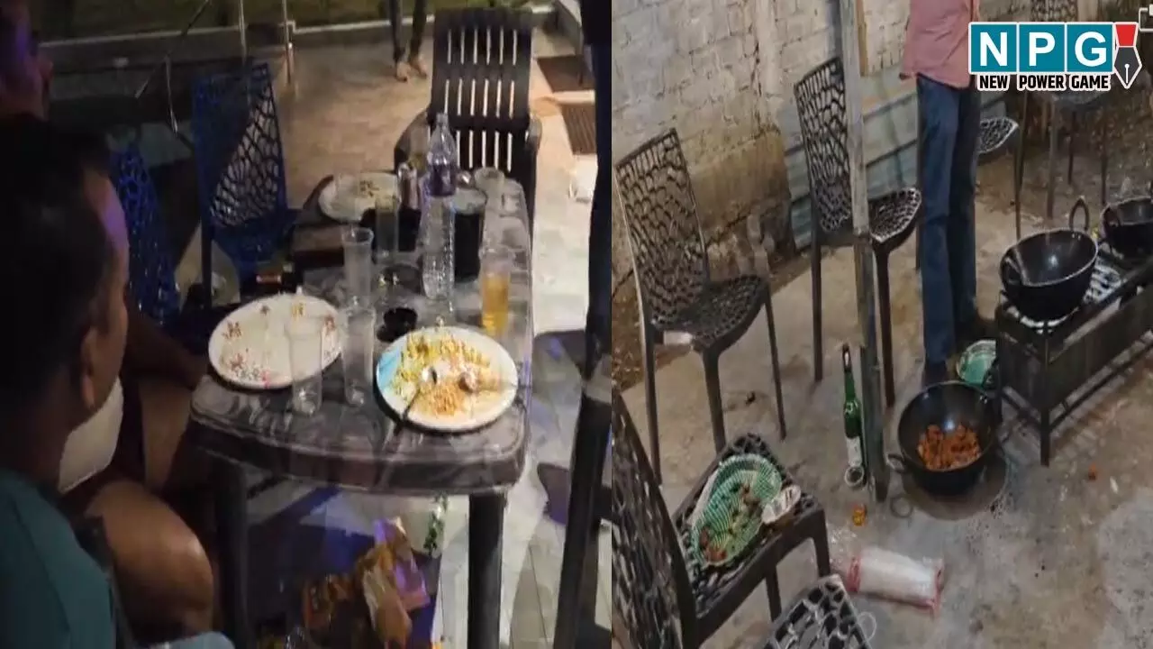 Rajnandgaon News: रिसाॅर्ट्स में चल रही थी शराब पार्टी, तभी पहुंची पुलिस, शराब-चखना उड़ाते पकड़े गये लोग...