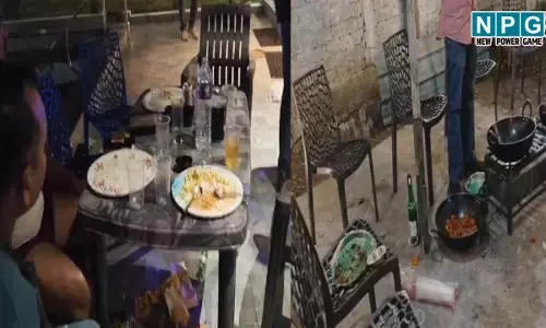 Rajnandgaon News: रिसाॅर्ट्स में चल रही थी शराब पार्टी, तभी पहुंची पुलिस, शराब-चखना उड़ाते पकड़े गये लोग...