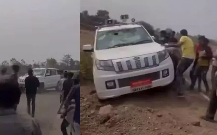 अभी-अभी: सर्वे टीम पर हमला, तहसीलदार की गाड़ी पलटाने की कोशिश, 9 थानों की पुलिस ने भाग कर बचाई जान अभी-अभी: सर्वे टीम पर हमला, तहसीलदार की गाड़ी पलटाने की कोशिश, 9 थानों की पुलिस ने भाग कर बचाई जान