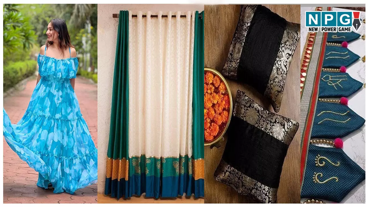 Old Saree Reuse Ideas: अपनी पुरानी साड़ियों का इस्तेमाल करके बनाइये ये नई खूबसूरत और यूज़फुल चीज़ें, चमक उठेगा घर-आंगन Old Saree Reuse Ideas: अपनी पुरानी साड़ियों का इस्तेमाल करके बनाइये ये नई खूबसूरत और यूज़फुल चीज़ें, चमक उठेगा घर-आंगन