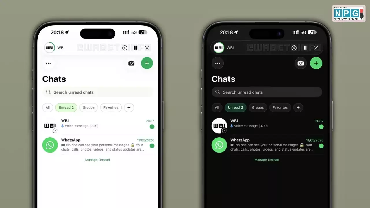 WhatsApp Liquid Glass Design Update