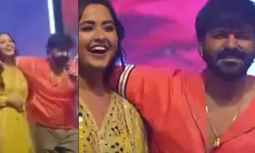 पवन सिंह और काजल राघवानी की दिखी कमेस्ट्री, पावर स्टार ने खुलेआम एक्ट्रेस को गले लगाया और....वीडियो देखें