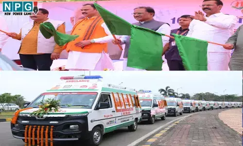 CG Ambulances News:  अब शहर में 15 और गांव में 30 मिनट में पहुंचेगी 108 सेवा, CM विष्णुदेव साय ने 370 नई एम्बुलेंस को दिखाई हरी झंडी....शिशुओं के लिए ‘चलते-फिरते ICU’ की शुरुआत....