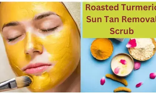 गर्मी में टैनिंग हटाने के लिऐ घर पर बनाइये भुनी हल्दी का ये सन टैन रिमूवल स्क्रब, शीशे सी चमकेगी स्किन
