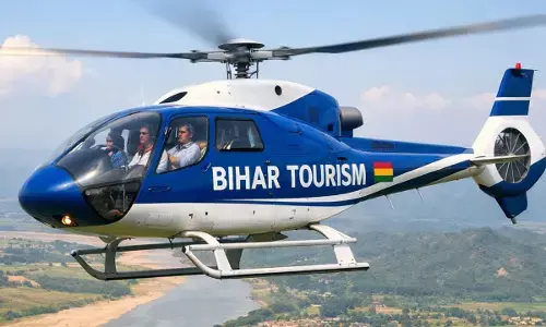 अब हेलिकॉप्‍टर से देख‍िए खूबसूरत बिहार...इन रूटों पर मिलेगी हैली टूर‍िज्‍म की सुविधा