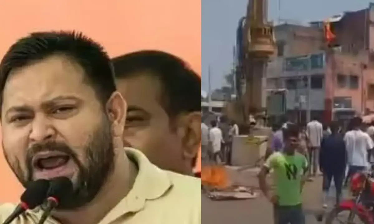 अररिया कांड प्रोपेगैंडा फिल्म का असर... तेजस्वी यादव बोले-सरेआम गर्दन कट रही और सीएम चेयर के खेल में लगी है