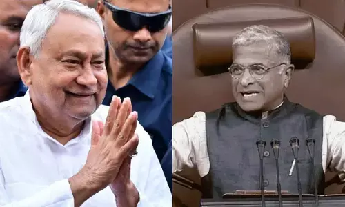 नीतीश कुमार आज लेंगे राज्यसभा सदस्य की शपथ, हरिवंश नारायण सिंह को राष्ट्रपति मुर्मू ने पहुंचाया राज्यसभा