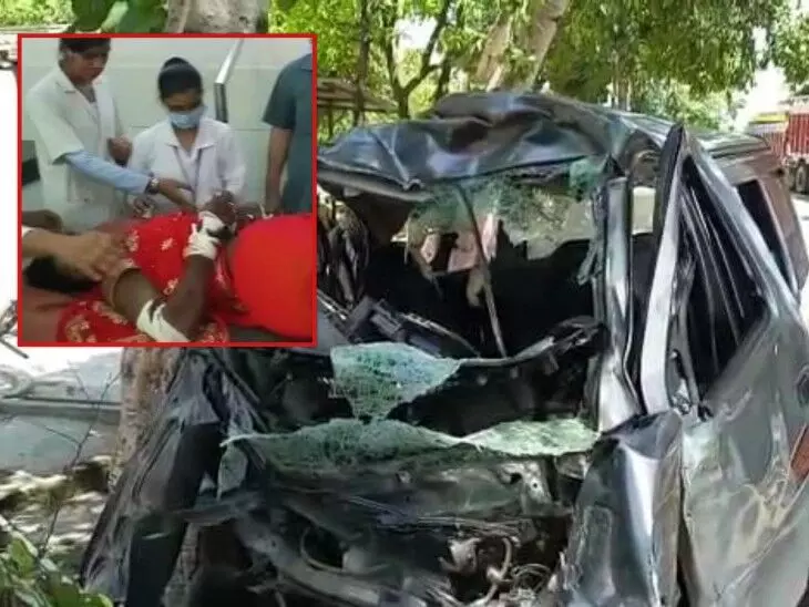 दुल्हा-दुल्हन समेत 6 की मौत: शादी के बाद लौट रही बाराती कार और ट्रक में भीषण टक्कर….दुल्हा-दुल्हन समेत 6 लोगों की मौत….शादी का जोड़ा उतारे बिना नसीब हुआ पति-पत्नी को कफन दुल्हा-दुल्हन समेत 6 की मौत: शादी के बाद लौट रही बाराती कार और ट्रक में भीषण टक्कर….दुल्हा-दुल्हन समेत 6 लोगों की मौत….शादी का जोड़ा उतारे बिना नसीब हुआ पति-पत्नी को कफन