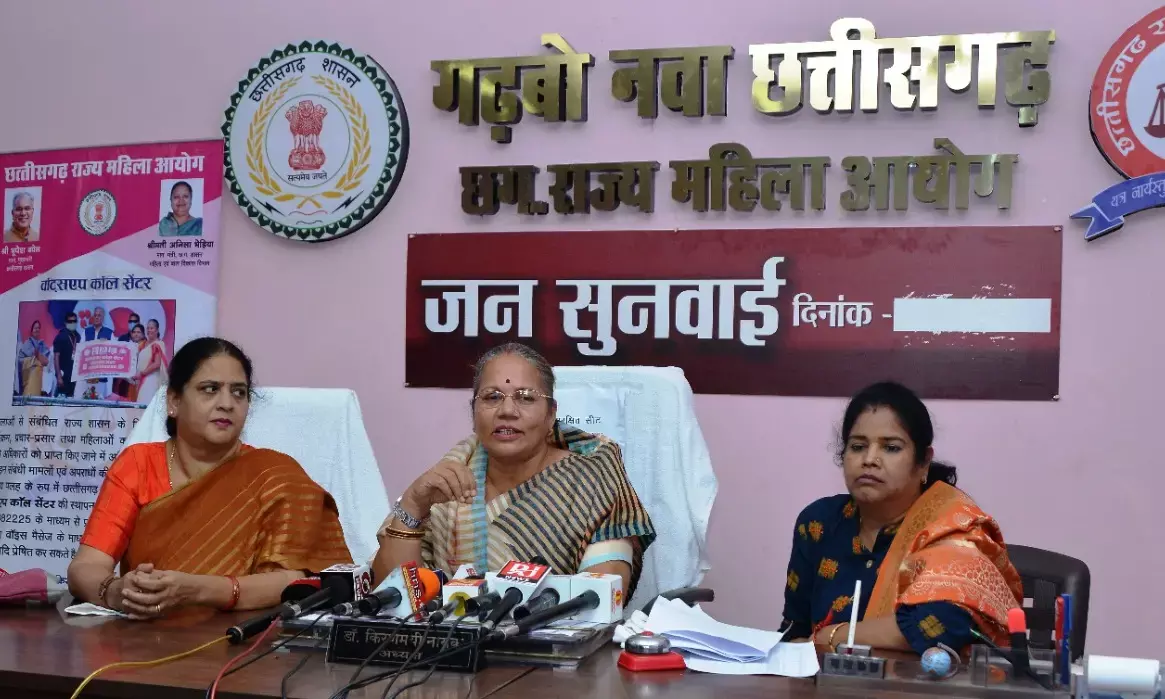 महिला आयोग में एक साल में 62 जन-सुनवाई… 1401 मामले, 410 का निराकरण… जगदलपुर में एक ही दिन में 98 मामलों की सुनवाई