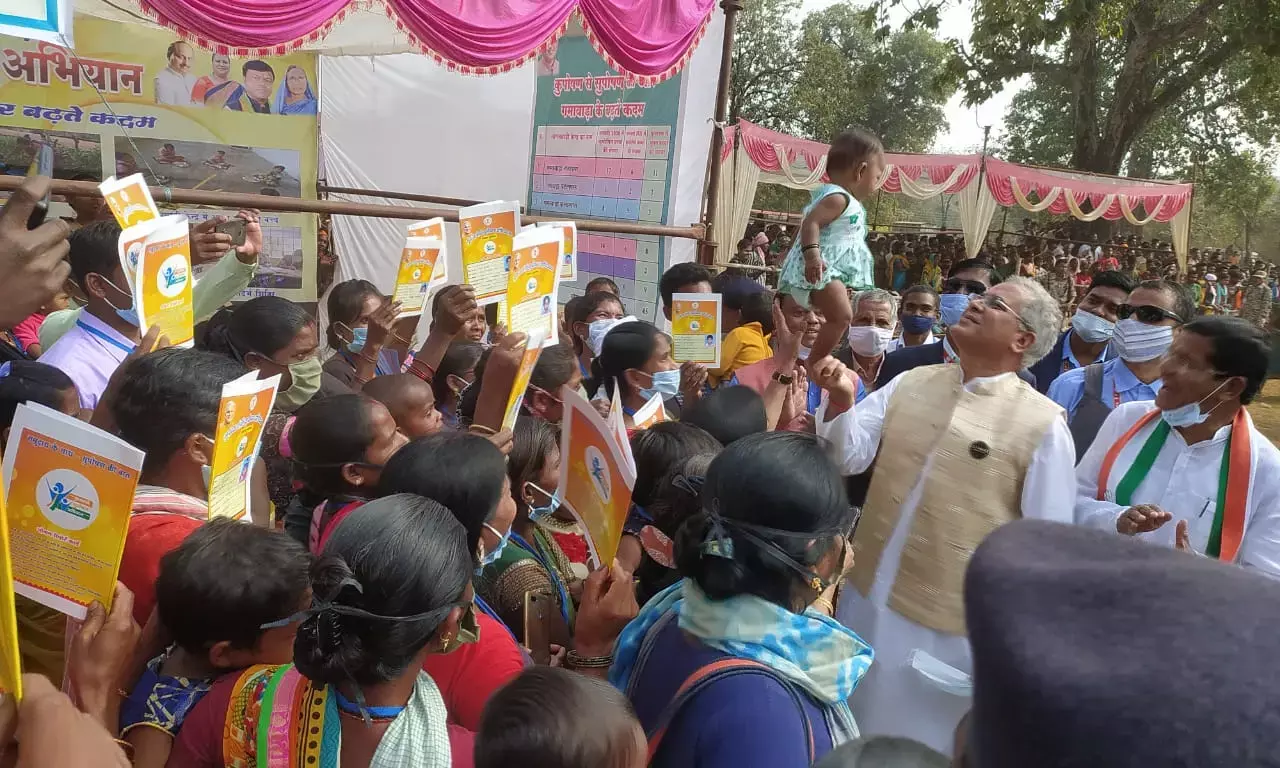 ब्रेकिंग : नयी तहसील और उप तहसील का ऐलान….7 नये थाने भी बनेंगे….  मुख्यमंत्री भूपेश बघेल ने आज की सौगातों की बारिश…. एक ही दिन में सबसे ज्यादा विकास कार्यों के भूमिपूजन व लोकार्पण का बना रिकार्ड