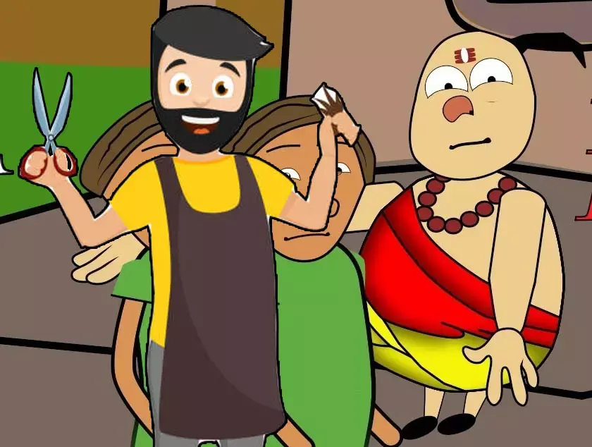 पंडित जी ने नाई के खिलाफ दर्ज कराया FIR ……बाल कटिंग करते वक्त पंडित की कट गयी “चोटी”….नाई के खिलाफ दर्ज किया गया FIR…शिकायत के पहले दोनों में हुई जमकर लड़ाई