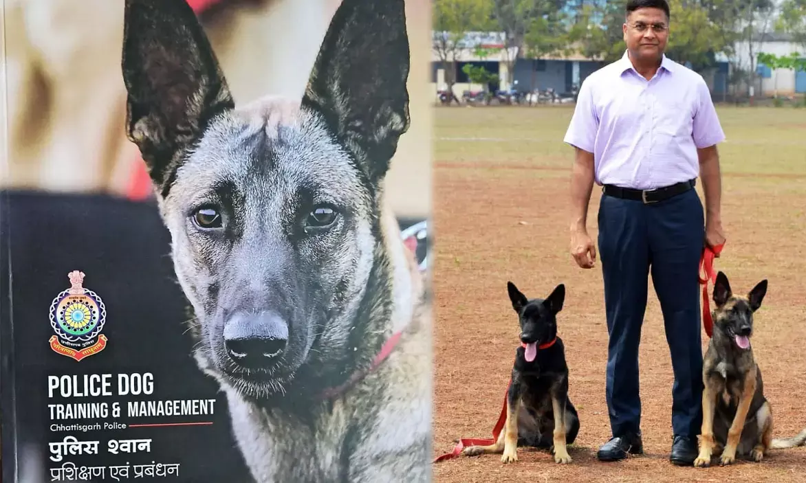 IPS विजय अग्रवाल की लिखी “पुलिस श्वान प्रशिक्षण एवं प्रबंधन’ किताब की विमोचन……डॉग स्क्वायड तैयार करने की रोचक व रोमांचक जानकारी से भरी है किताबें….. विजय अग्रवाल बोले- 24 बेल्जियम शेफर्ड की ब्रीडिंग से ट्रेनिंग के अनुभवों को किया है साझा