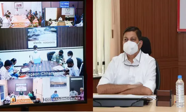 मुख्य सचिव ने सभी संभागायुक्तों और कलेक्टरों को गिरदावरी कार्य पर कड़ी निगरानी रखने के दिए निर्देश….  अनियमित एवं खंड वर्षा से फसलों के प्रभावित होने की ली जानकारी