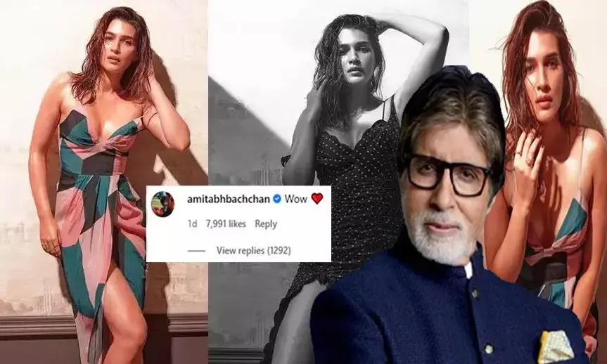 अमिताभ बच्चन को पसंद आया कृति सेनन का यह ग्लैमरस अवतार, एक्ट्रेस की फोटो पर किया कॉमेंट