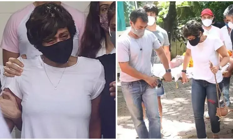 एक्ट्रेस के पति की मौत: रुढ़िवादी सोच को पीछे छोड़ उठाई पति की अर्थी…देखने वालों के भी निकले आंसू…देखें दर्द भरी अंतिम संस्कार की तस्वीरें