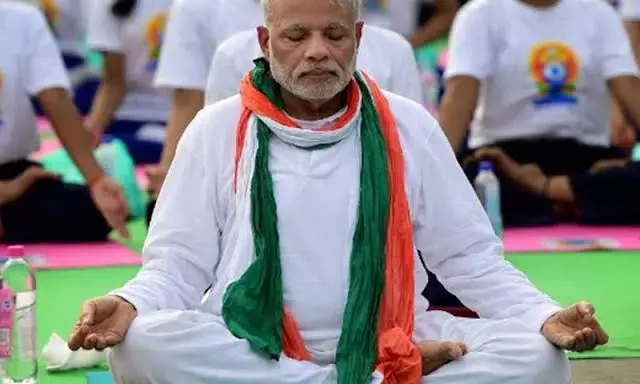 अंतरराष्ट्रीय योग दिवस पर प्रधानमंत्री मोदी का संबोधन शुरू