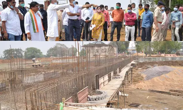 कौशल्या माता मंदिर निर्माण कार्य का जायजा लेने पहुंचे मंत्री ताम्रध्वज साहू… पर्यटन सचिव को नियमित मॉनिटरिंग के दिये निर्देश