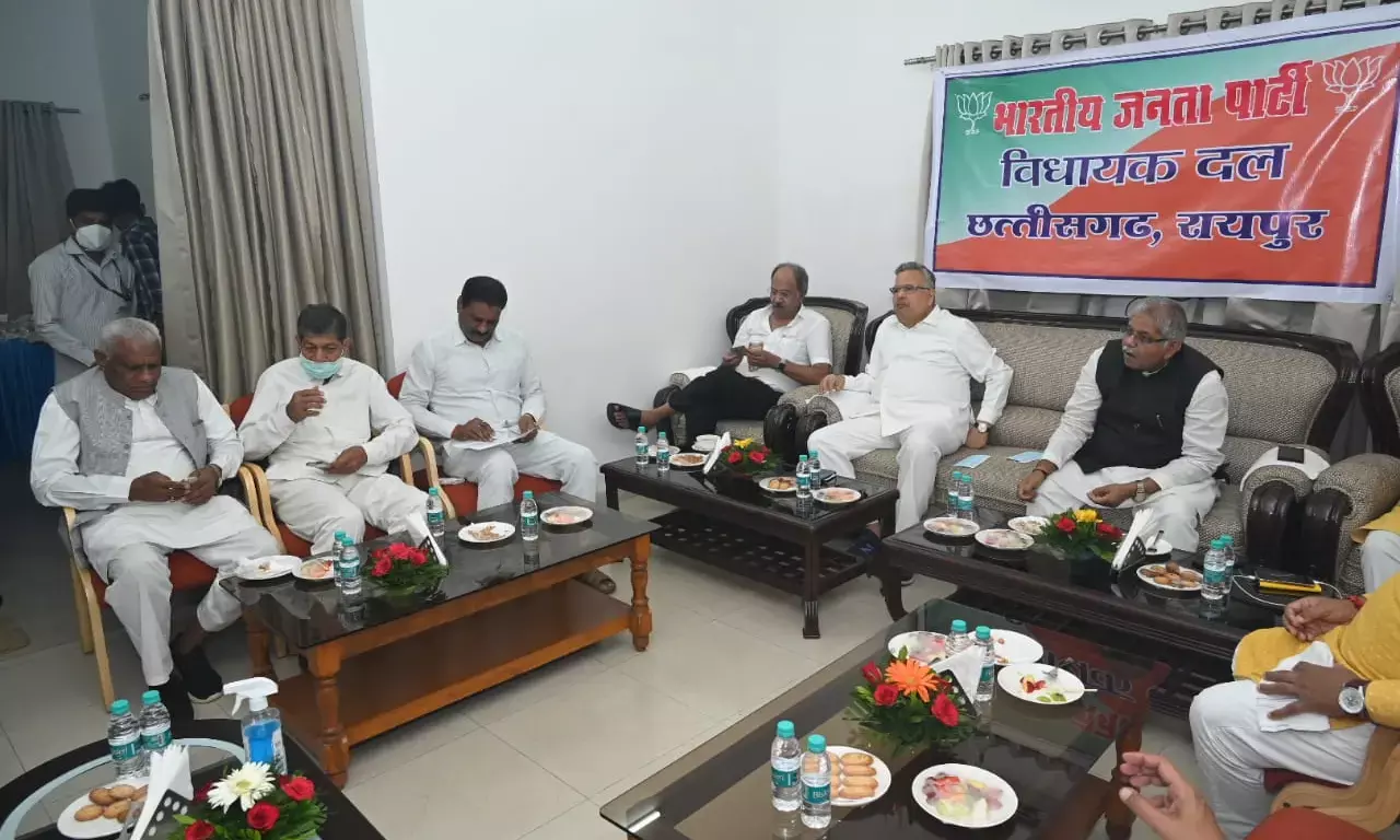 भाजपा विधायक दल बैठक : धर्मांतरण क़ानून व्यवस्था और अनूपूरक बजट पर घेरेगी भाजपा.. आक्रामक रणनीति तैयार