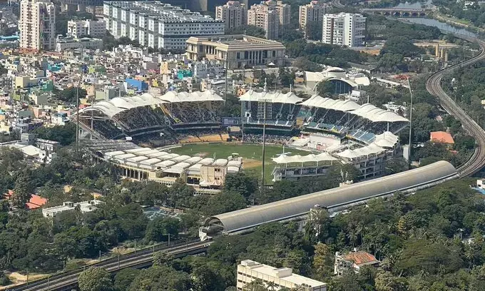 पीएम मोदी ने हेलिकॉप्टर से देखा चेन्नई टेस्ट मैच…… तस्वीर को किया ट्वीट…लिखी ये बात…