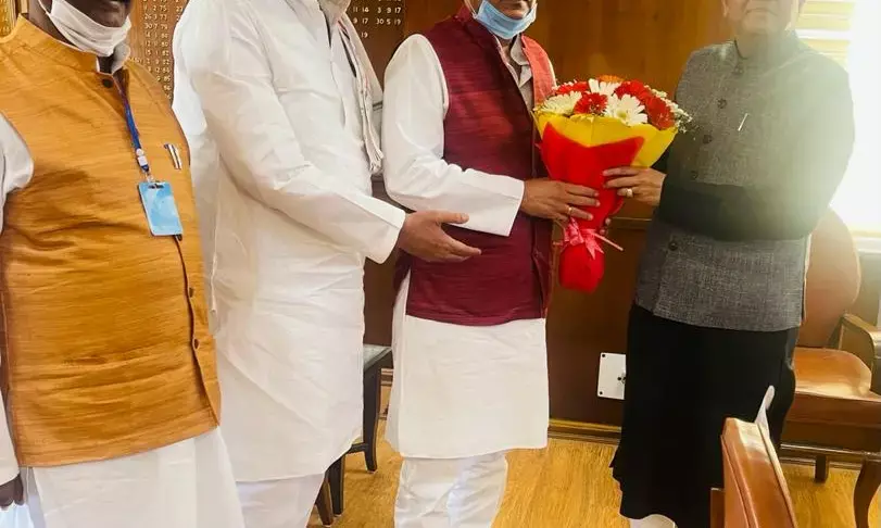 मुख्यमंत्री बघेल ने केंद्रीय खाद्य मंत्री गोयल से की मुलाकात, बघेल ने एफसीआई में 40 लाख मैट्रिक टन चावल लेने की मांग दोहराई