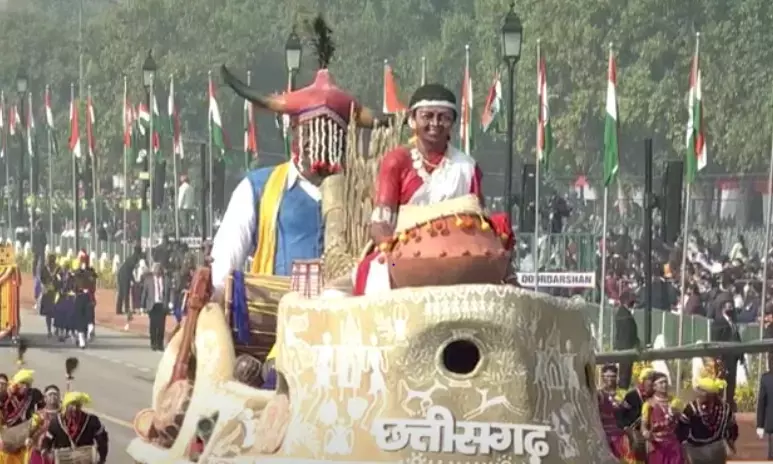 नई दिल्ली के राजपथ पर छाया छत्तीसगढ़ के वाद्य यंत्रों का जादू….  देश भर के लोगों ने अनूठे और परंपरागत वाद्य यंत्रों पर आधारित राज्य की झांकी को सराहा