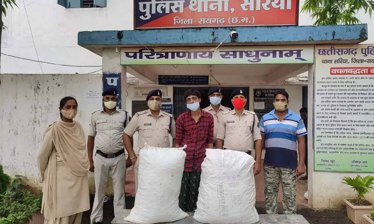 घर में रखता था गांजा छुपाकर…पुलिस को मिली सुचना के बाद , 35 किलो गांजा हुआ बरामद, आरोपी पर कार्रवाई….